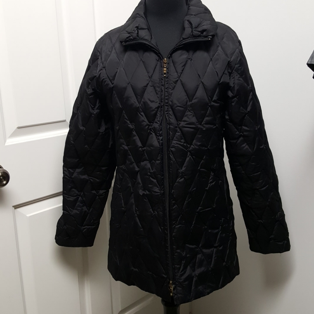 Larry Levine Down Black Small Coat Puffer